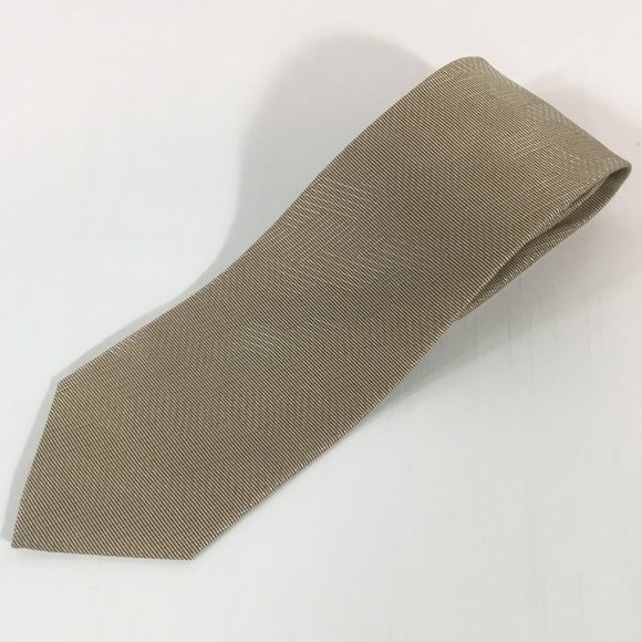 Garivaldi Taupe Silk Tie (wider) - Picture 1 of 3